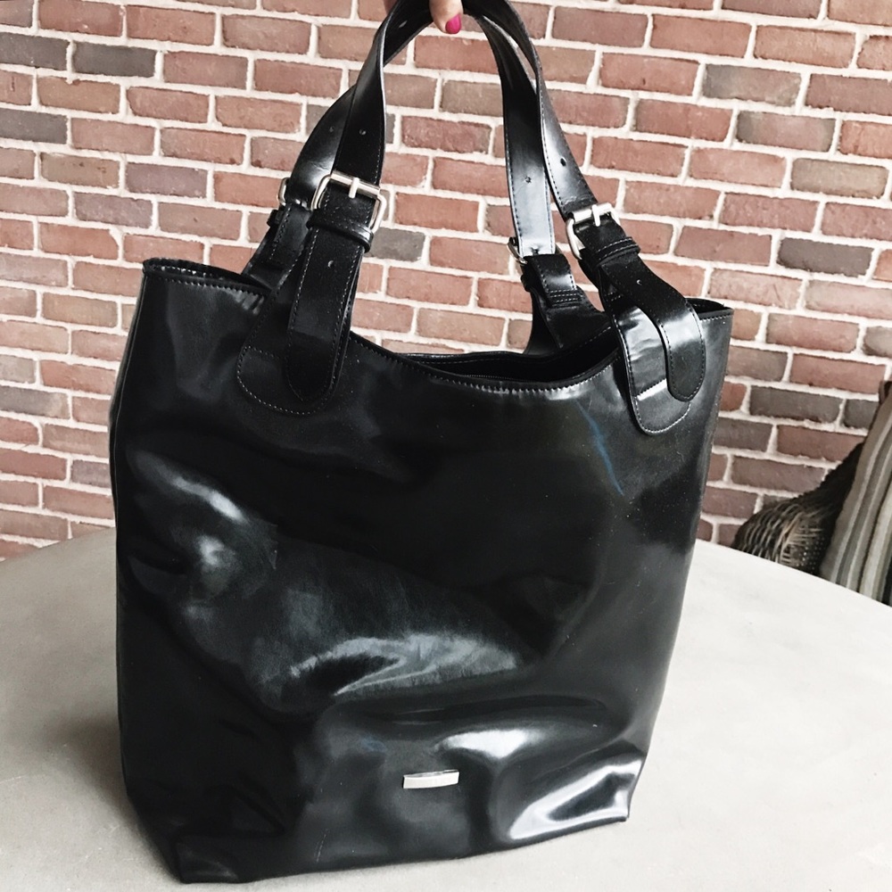 Amazing Italian Black Leather Purse
